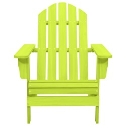 Chaise de jardin Adirondack bois de sapin massif vert 