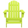 Chaise de jardin Adirondack bois de sapin massif vert 