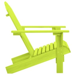 Chaise de jardin Adirondack bois de sapin massif vert 