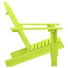 Chaise de jardin Adirondack bois de sapin massif vert 