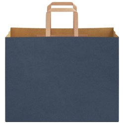 Sacs en papier 50 pcs avec poignées bleu 32x17x25 cm 
