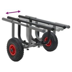 Chariot pour kayak 90 kg aluminium 