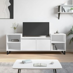 Meuble TV Blanc 160x35x55 cm Bois d'ingénierie 