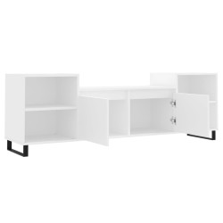 Meuble TV Blanc 160x35x55 cm Bois d'ingénierie 