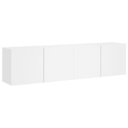 Meubles TV muraux 2 pcs blanc 80x30x41 cm 