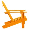 Chaise de jardin Adirondack bois de sapin massif orange 