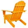 Chaise de jardin Adirondack bois de sapin massif orange 