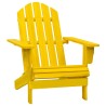Chaise de jardin Adirondack bois de sapin massif jaune 