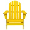 Chaise de jardin Adirondack bois de sapin massif jaune 
