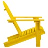 Chaise de jardin Adirondack bois de sapin massif jaune 