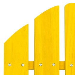 Chaise de jardin Adirondack bois de sapin massif jaune 