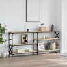 Table console chêne sonoma 180x29x76,5 cm bois d'ingénierie 