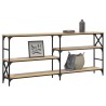 Table console chêne sonoma 180x29x76,5 cm bois d'ingénierie 
