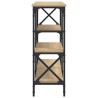 Table console chêne sonoma 180x29x76,5 cm bois d'ingénierie 