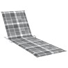 Chaise longue de jardin 2 places avec coussins Acacia solide 