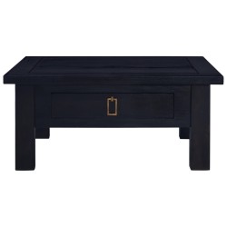 Table basse Café noir clair 68x68x30 cm Bois d'acajou massif 