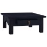 Table basse Café noir clair 68x68x30 cm Bois d'acajou massif 