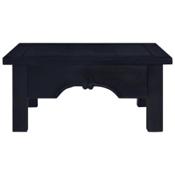Table basse Café noir clair 68x68x30 cm Bois d'acajou massif 