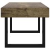 Table basse Marron foncé et noir 90x45x40 cm MDF et fer 
