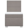 Sommier à lattes de lit avec matelas Taupe 90x190 cm Tissu 