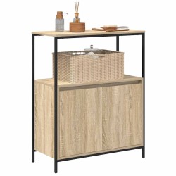 Meuble de salle de bain et étagères chêne sonoma 76,5x35x95 cm 