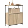 Meuble de salle de bain et étagères chêne sonoma 76,5x35x95 cm 