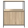 Meuble de salle de bain et étagères chêne sonoma 76,5x35x95 cm 