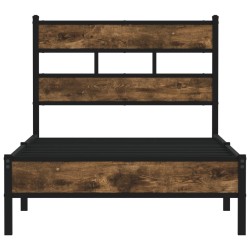 Cadre de lit sans matelas avec tête de lit 107x203 cm 