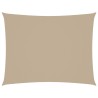 Voile de parasol tissu oxford rectangulaire 5x6 m beige 