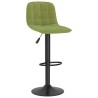 Tabourets de bar lot de 2 vert clair velours 