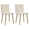 Chaises à manger lot de 2 Lin 