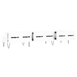 Meuble TV blanc brillant 150x36x30 cm bois d'ingénierie 