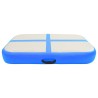 Tapis gonflable de gymnastique avec pompe 60x100x20 cm PVC Bleu 