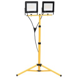 Projecteur à LED avec trépied 2x100 W Blanc chaud  