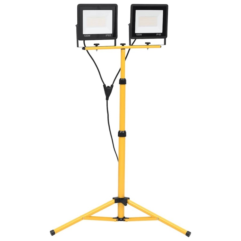 Projecteur à LED avec trépied 2x100 W Blanc chaud  