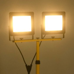 Projecteur à LED avec trépied 2x100 W Blanc chaud  