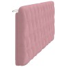 Coussin de tête de lit rose 200 cm velours 