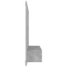 Meuble TV mural Gris béton 120x23,5x90 cm Bois d’ingénierie 