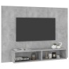 Meuble TV mural Gris béton 120x23,5x90 cm Bois d’ingénierie 