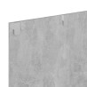 Meuble TV mural Gris béton 120x23,5x90 cm Bois d’ingénierie 