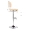 Tabouret de bar Crème Similicuir 