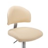 Tabouret de bar Crème Similicuir 