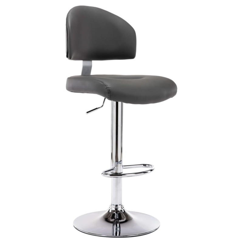 Tabouret de bar Gris Similicuir 