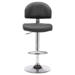 Tabouret de bar Gris Similicuir 