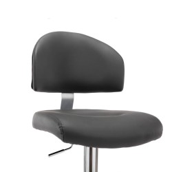 Tabouret de bar Gris Similicuir 