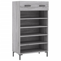 Armoire à chaussures sonoma gris 60x35x105 cm bois d'ingénierie 