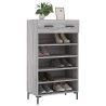 Armoire à chaussures sonoma gris 60x35x105 cm bois d'ingénierie 