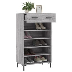 Armoire à chaussures sonoma gris 60x35x105 cm bois d'ingénierie 