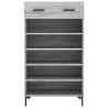 Armoire à chaussures sonoma gris 60x35x105 cm bois d'ingénierie 