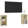Meubles TV 2 pcs Chêne sonoma 72x35x36,5 cm Bois d'ingénierie 